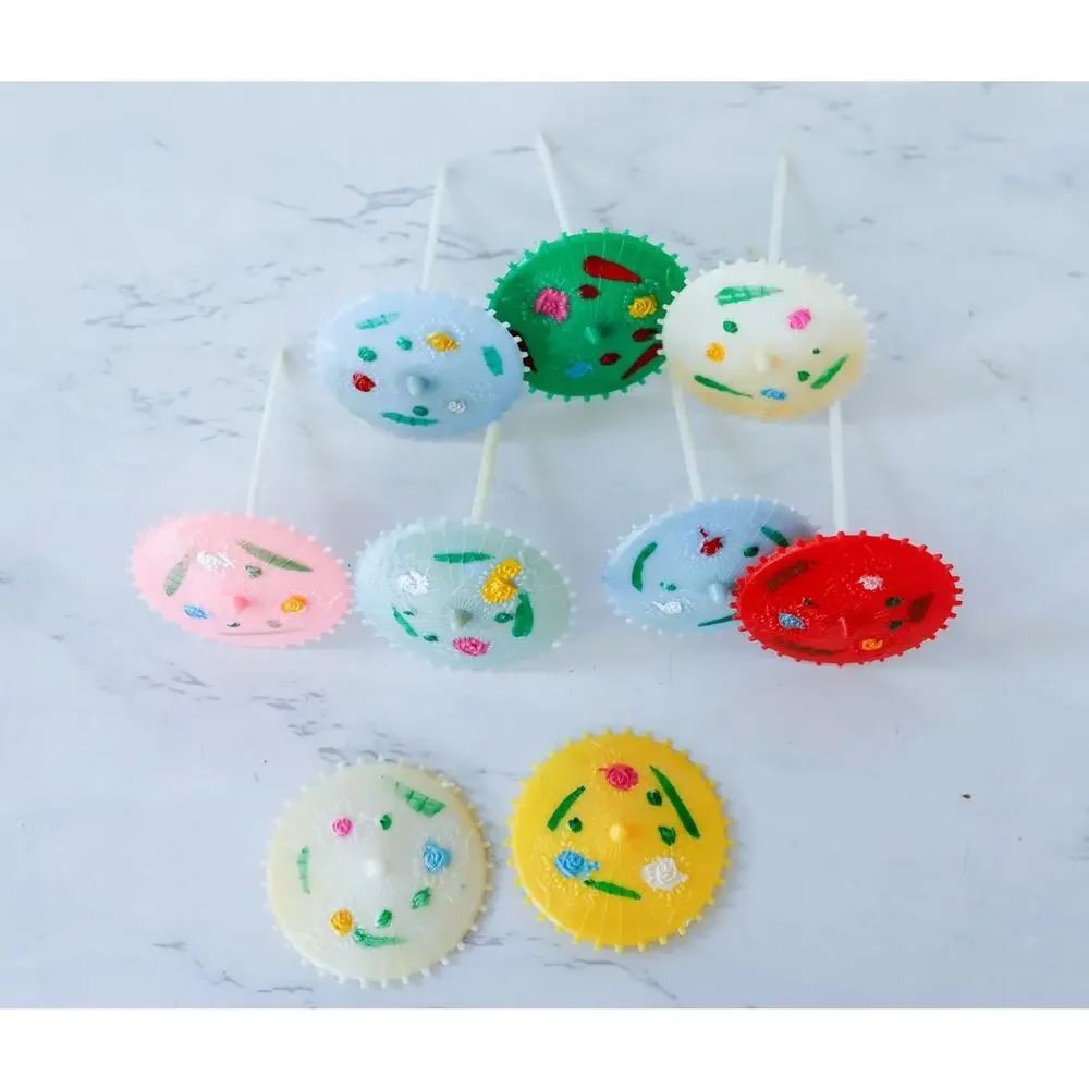 VTG Hula Umbrella Cake Topper Cocktail Pick LOT Retro MCM Pool Hawaii Tiki Party